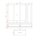 Ver imagem 3 de Estante Home para TVs até 75 Polegadas 2 Gavetas 1 Prateleira Apolo Madetec