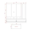 Ver imagem 3 de Estante Home para TVs até 75 Polegadas 2 Gavetas 1 Prateleira Apolo Madetec