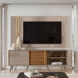 Rack com Painel para TV até 65 Polegadas 2 Portas Cronos  - 2