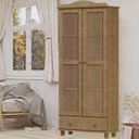 Ver imagem 2 de Armario Cristaleira Madeira Maciça 85 Cm 8932 Freijo Milani Store