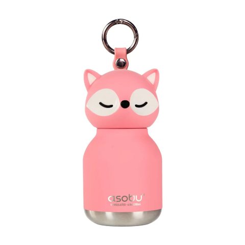 Mini Bestie Raposa Garrafa Térmica em Inox 200ml Aurora Asobu