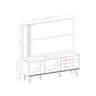 Rack com Painel para TV até 60 Polegadas 2 Portas Cronos  - 11