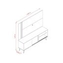 Ver imagem 5 de Rack com Painel para TV até 60 Polegadas 2 Portas 147,5x160cm Cronos Yescasa