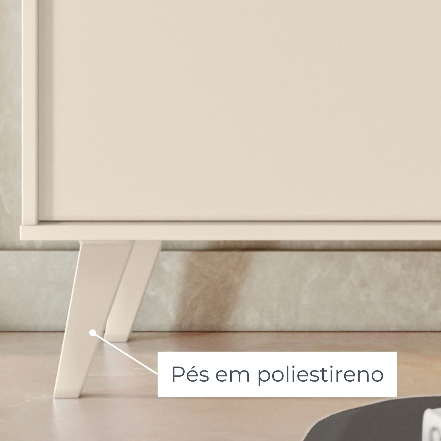 Rack com Painel para TV até 65 Polegadas 2 Portas Cronos  - 7
