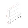 Rack com Painel para TV até 60 Polegadas 2 Portas Cronos  - 4