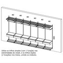 Ver imagem 2 de Guarda Roupa Closet Aramado Modulado Gaveta Mdf 3,70m Pt