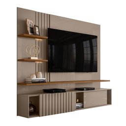 Painel para TV até 65 Polegadas LED Ripado 2 Portas Atena  - 5