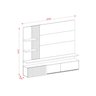 Painel para TV até 65 Polegadas LED Ripado 2 Portas Atena  - 4