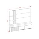Ver imagem 4 de Painel para TV até 65 Polegadas LED Ripado 2 Portas Atena