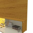 Ver imagem 6 de Painel para TV até 85 Polegadas Luminare 3 Portas com Vidro Reflecta e LED 100% MDF Naturale - Geliu