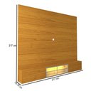 Ver imagem 4 de Painel para TV até 85 Polegadas Luminare 3 Portas com Vidro Reflecta e LED 100% MDF Naturale - Geliu