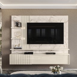 Painel para TV até 65 Polegadas LED Ripado 2 Portas Atena  - 1
