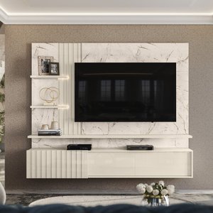 Painel para TV até 65 Polegadas LED Ripado 2 Portas Atena 