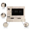 Ver imagem 4 de Painel para TV até 65 Polegadas LED Ripado 2 Portas Atena