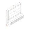 Painel para TV até 75 Polegadas com LED Ripado 2 Gavetas Gaia - 4
