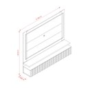 Ver imagem 4 de Painel para TV até 75 Polegadas com LED Ripado 2 Gavetas Gaia