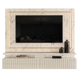 Painel Ripado para TV até 75 Polegadas com LED 2 Gavetas 181,5x216cm Gaia Yescasa - 3 Painel Ripado para TV até 75 Polegadas com LED 2 Gavetas 181,5x216cm Gaia Yescasa - 3