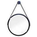 Ver imagem 4 de Espelho Decorativo Redondo 60cm Adnet Suspenso C/ Alça Couro + Suporte
