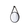 Espelho Decorativo Redondo 60cm Adnet Suspenso C/ Alça Couro + Suporte - 2