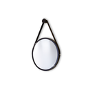 Ver imagem 2 de Espelho Decorativo Redondo 60cm Adnet Suspenso C/ Alça Couro + Suporte