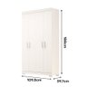 Guarda Roupa Solteiro 100% MDF 4 Portas Lana Branco ACP MÓVEIS - 5