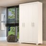 Guarda Roupa Solteiro 100% MDF 4 Portas Lana Branco ACP MÓVEIS - 2