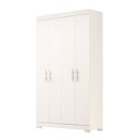 Ver imagem 1 de Guarda Roupa Solteiro 100% MDF 4 Portas Lana Branco ACP MÓVEIS