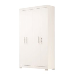 Guarda Roupa Solteiro 100% MDF 4 Portas Lana Branco ACP MÓVEIS - 1