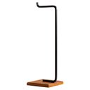 Ver imagem 1 de Papeleira Porta Papel Higiênico Eleganza Metal Preto e Madeira - Pallazio