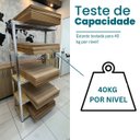 Ver imagem 4 de Estante para Livros 5 Nivieis com Mdf Cru Reforçada 180x90x37 40 Kg por Nivel