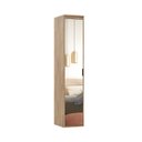 Ver imagem 1 de Guarda Roupa Modulado 45cm 1 Porta com Espelho 1 Cabideiro 3 Gavetas