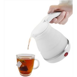 Jarra Chaleira Elétrica De Silicone Dobrável 600ml Portátil - 4