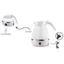 Ver imagem 6 de Jarra Chaleira Elétrica De Silicone Dobrável 600ml Portátil