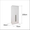 Guarda Roupa Modulado 70cm 2 Portas 3 Gavetas 1 Cabideiro - 3