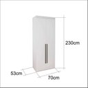 Ver imagem 4 de Guarda Roupa Modulado 70cm 2 Portas 2 Cabideiros