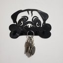 Ver imagem 3 de Porta Coleira e Porta Chaves Cachorro Pug