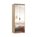 Ver imagem 2 de Guarda Roupa Modulado 90cm 2 Portas com Espelho 1 Cabideiro 3 Gavetas