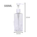 Ver imagem 5 de 2 Frasco Porta Shampoo Cond Sabonete Liq Válvula Pump 500ml