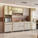 Ver imagem 1 de Cozinha 6 Peças 13 Portas Cristaleira Condessa Torre Quente 100% MDF