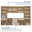 Ver imagem 4 de Cozinha 6 Peças 13 Portas Cristaleira Condessa Torre Quente 100% MDF