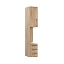 Ver imagem 1 de Mesa de Cabeceira Modulada Lado Esquerdo 1 Porta 3 Gavetas