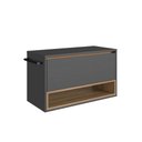 Ver imagem 3 de Gabinete de Banheiro Suspenso 1 Nicho 1 Toalheiro 1 Porta 80cm Mel/grafite - Bh8060mg