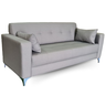 Sofá Gianni | PÉ AÇO & Tecido ACQUABLOCK IMPERMEÁVEL |  180cm | CINZA - 2