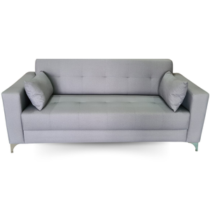 Sofá Gianni | PÉ AÇO & Tecido ACQUABLOCK IMPERMEÁVEL |  180cm | CINZA