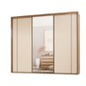 Guarda Roupa Casal com Espelho 3 Portas 4 Gavetas Lumier 2720 Belmax - 2