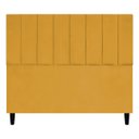 Ver imagem 1 de Cabeceira para Cama de Casal 140 Cm Suede Mostarda