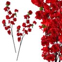 Ver imagem 1 de 9 Ramos de Sakura Vermelha Artificial Realista para Festas e Eventos