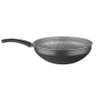 Planela Wok Flora Alumínio Grafite Superflon 24 Cm 2,8 Litros Mta - 1