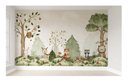 Ver imagem 1 de Papel de parede infantil bosque safári quarto de bebê 1M² VR374