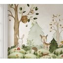 Ver imagem 2 de Papel de parede infantil bosque safári quarto de bebê 1M² VR374